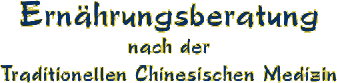 MASSAGE ERNAEHRUNGSBERATUNG TCM